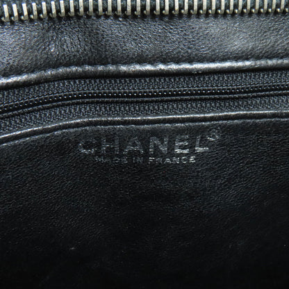 CHANEL Medallion SilverHardware Tote Bag Grained Calfskin Skin Ladies [Used]