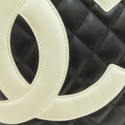 CHANEL CAMBON LINE SilverHardware Tote Bag Calf Ladies [Used]