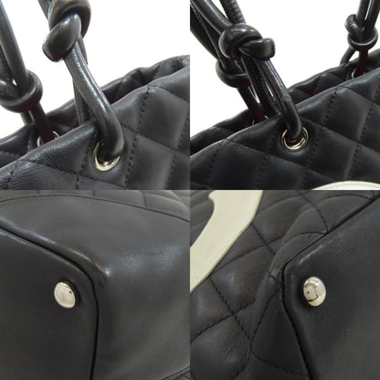 CHANEL CAMBON LINE SilverHardware Tote Bag Calf Ladies [Used]