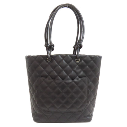 CHANEL CAMBON LINE SilverHardware Tote Bag Calf Ladies [Used]