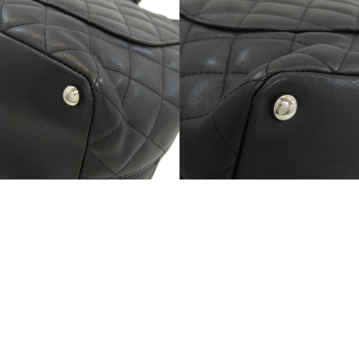 CHANEL CAMBON LINE SilverHardware Tote Bag Calf Ladies [Used]