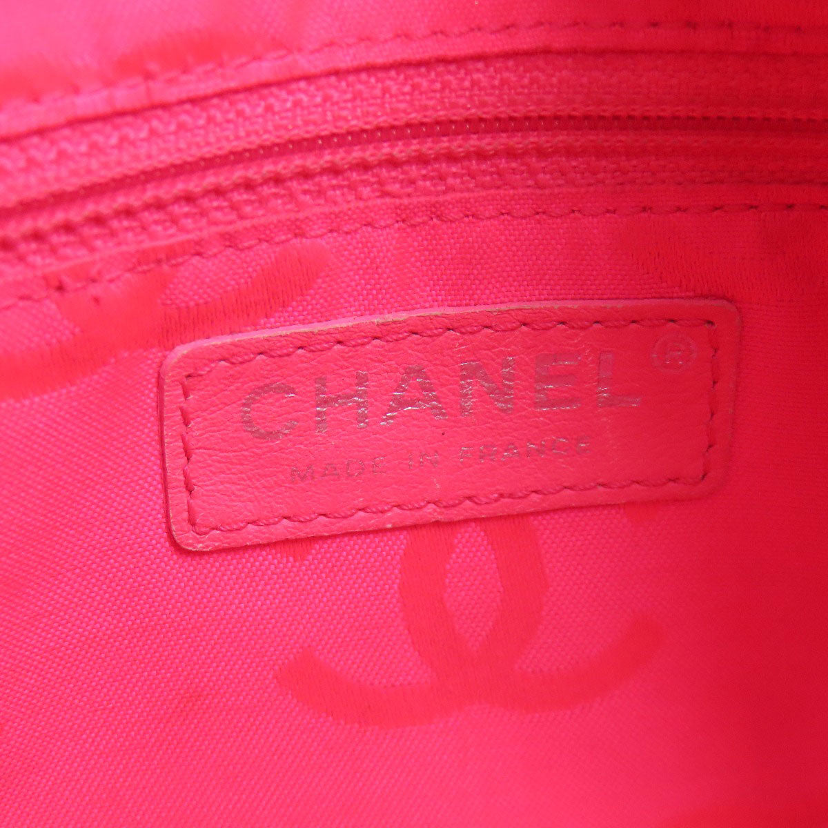 CHANEL CAMBON LINE SilverHardware Tote Bag Calf Ladies [Used]