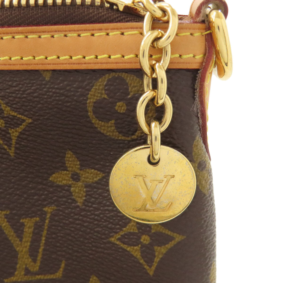 LOUIS VUITTON M40145 Palermo PM Tote Bag Monogram canvas Ladies [Used]