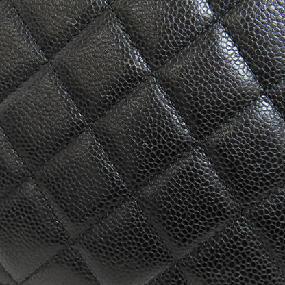 CHANEL Matelasse SilverHardware Tote Bag Grained Calfskin Skin Ladies [Used]
