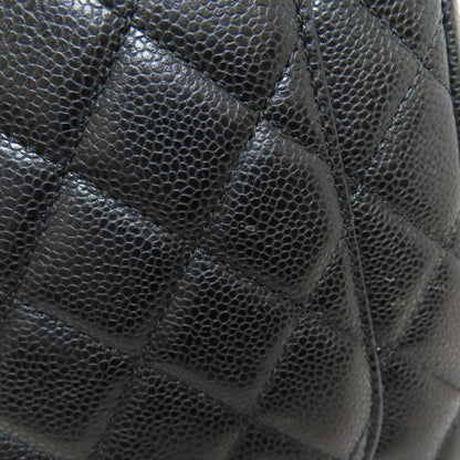 CHANEL Matelasse SilverHardware Tote Bag Grained Calfskin Skin Ladies [Used]