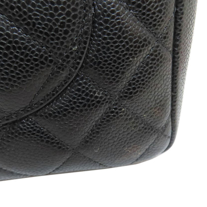 CHANEL Matelasse SilverHardware Tote Bag Grained Calfskin Skin Ladies [Used]