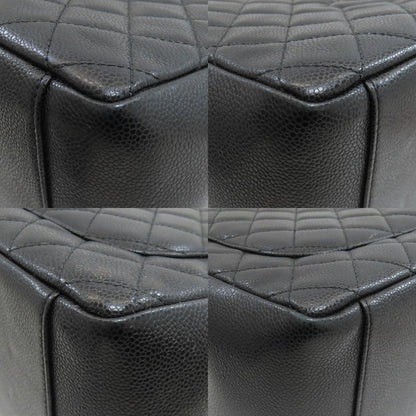 CHANEL Matelasse SilverHardware Tote Bag Grained Calfskin Skin Ladies [Used]