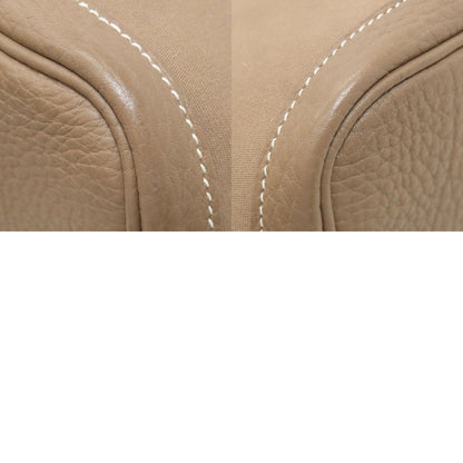 HERMES Garden Party PM Etoupe SilverHardware Tote Bag Towar Officche Ladies [Used]