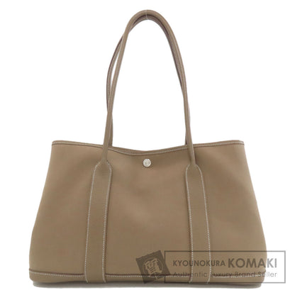 HERMES Garden Party PM Etoupe SilverHardware Tote Bag Towar Officche Ladies [Used]