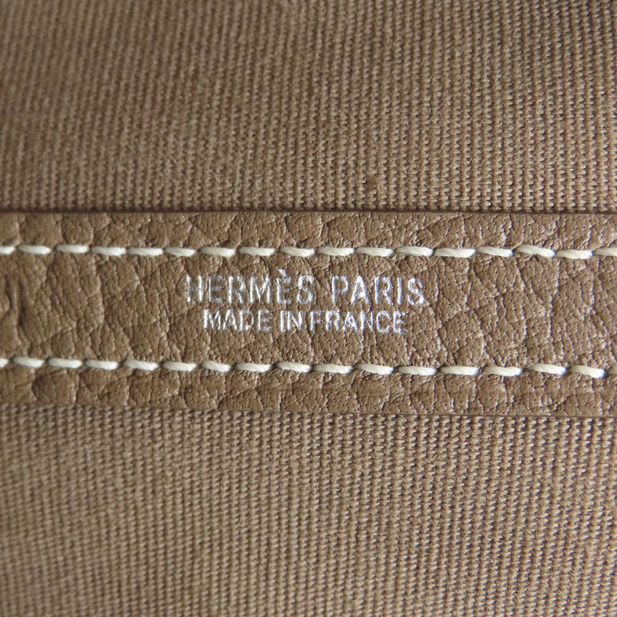 HERMES Garden Party PM Etoupe SilverHardware Tote Bag Towar Officche Ladies [Used]