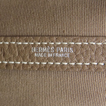HERMES Garden Party PM Etoupe SilverHardware Tote Bag Towar Officche Ladies [Used]