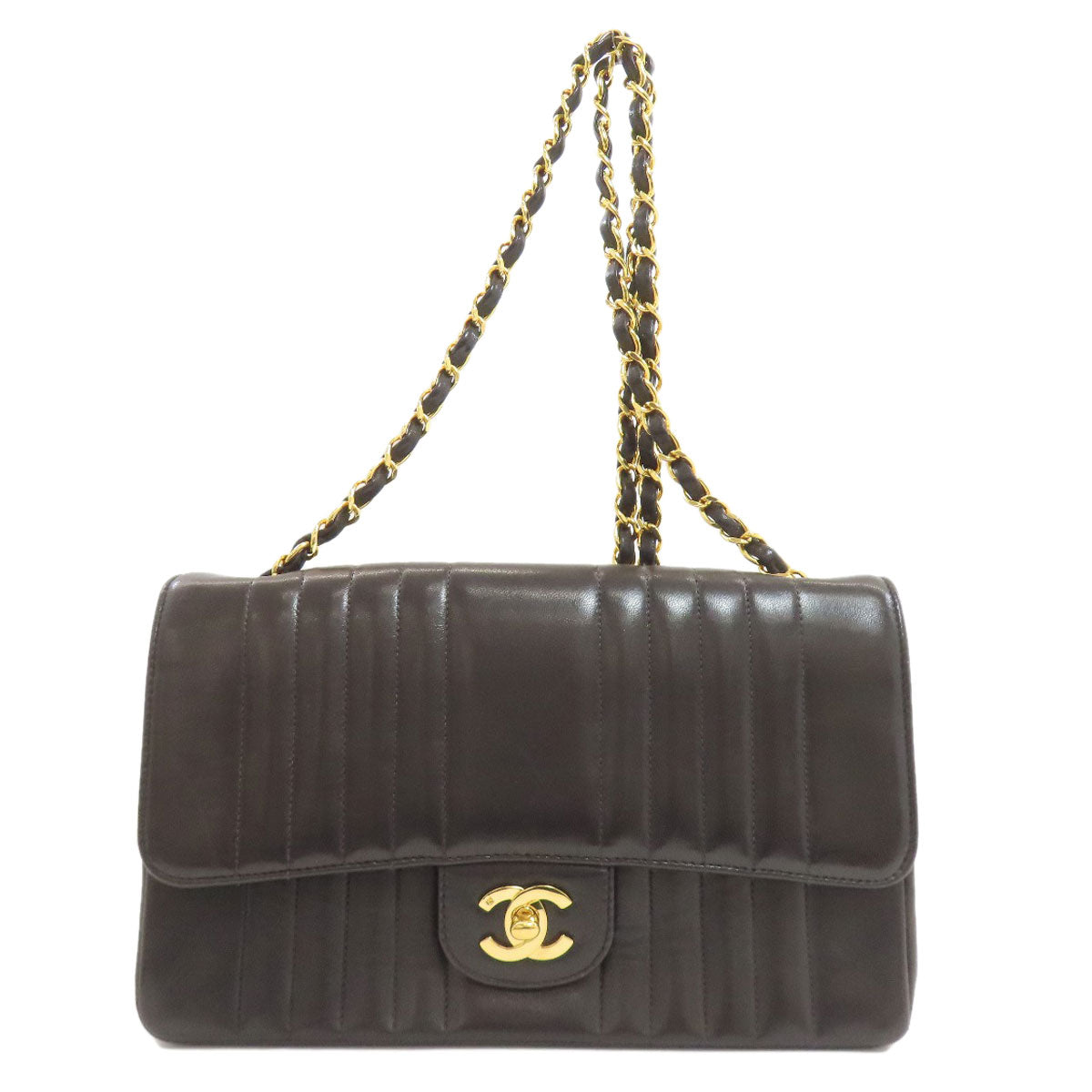 CHANEL Mademoiselle ChainShoulder GoldHardware Shoulder Bag Lambskin Ladies [Used]