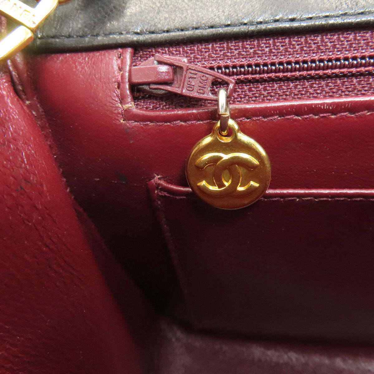 CHANEL Mademoiselle ChainShoulder GoldHardware Shoulder Bag Lambskin Ladies [Used]