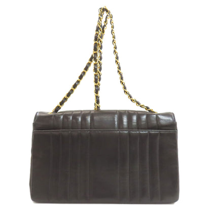 CHANEL Mademoiselle ChainShoulder GoldHardware Shoulder Bag Lambskin Ladies [Used]