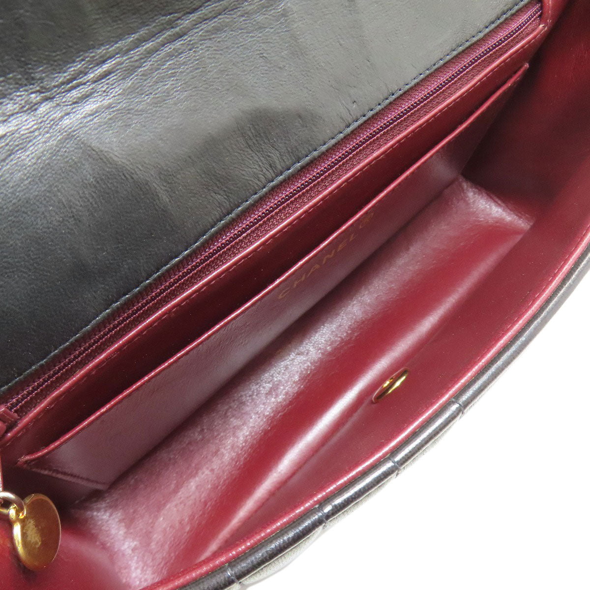 CHANEL Mademoiselle ChainShoulder GoldHardware Shoulder Bag Lambskin Ladies [Used]