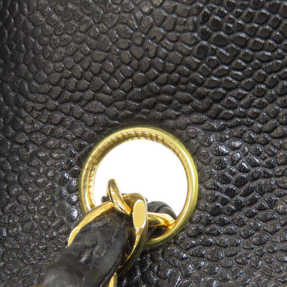 CHANEL Mademoiselle ChainShoulder GoldHardware Shoulder Bag Grained Calfskin Skin Ladies [Used]