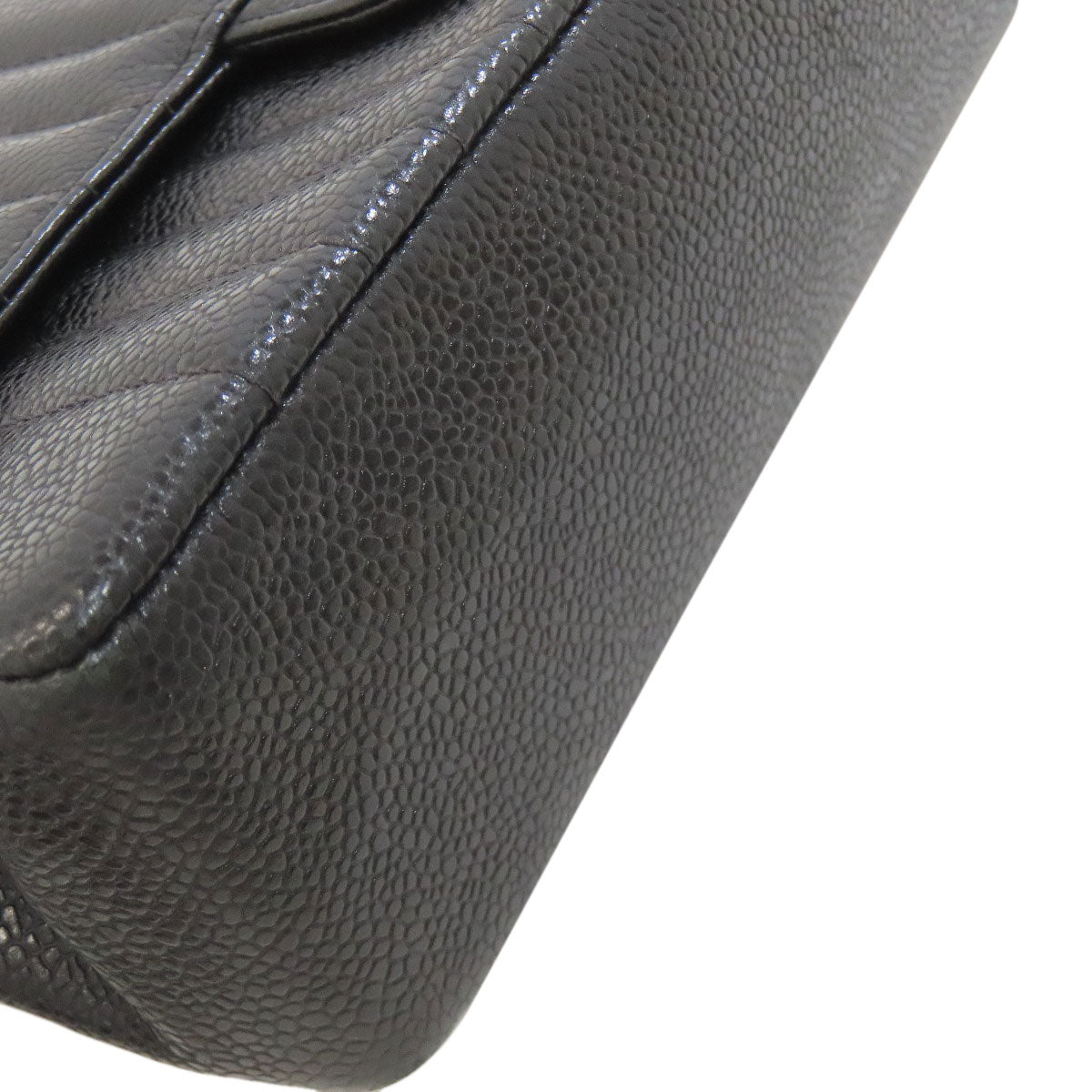 CHANEL Mademoiselle ChainShoulder GoldHardware Shoulder Bag Grained Calfskin Skin Ladies [Used]