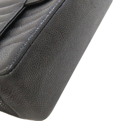 CHANEL Mademoiselle ChainShoulder GoldHardware Shoulder Bag Grained Calfskin Skin Ladies [Used]