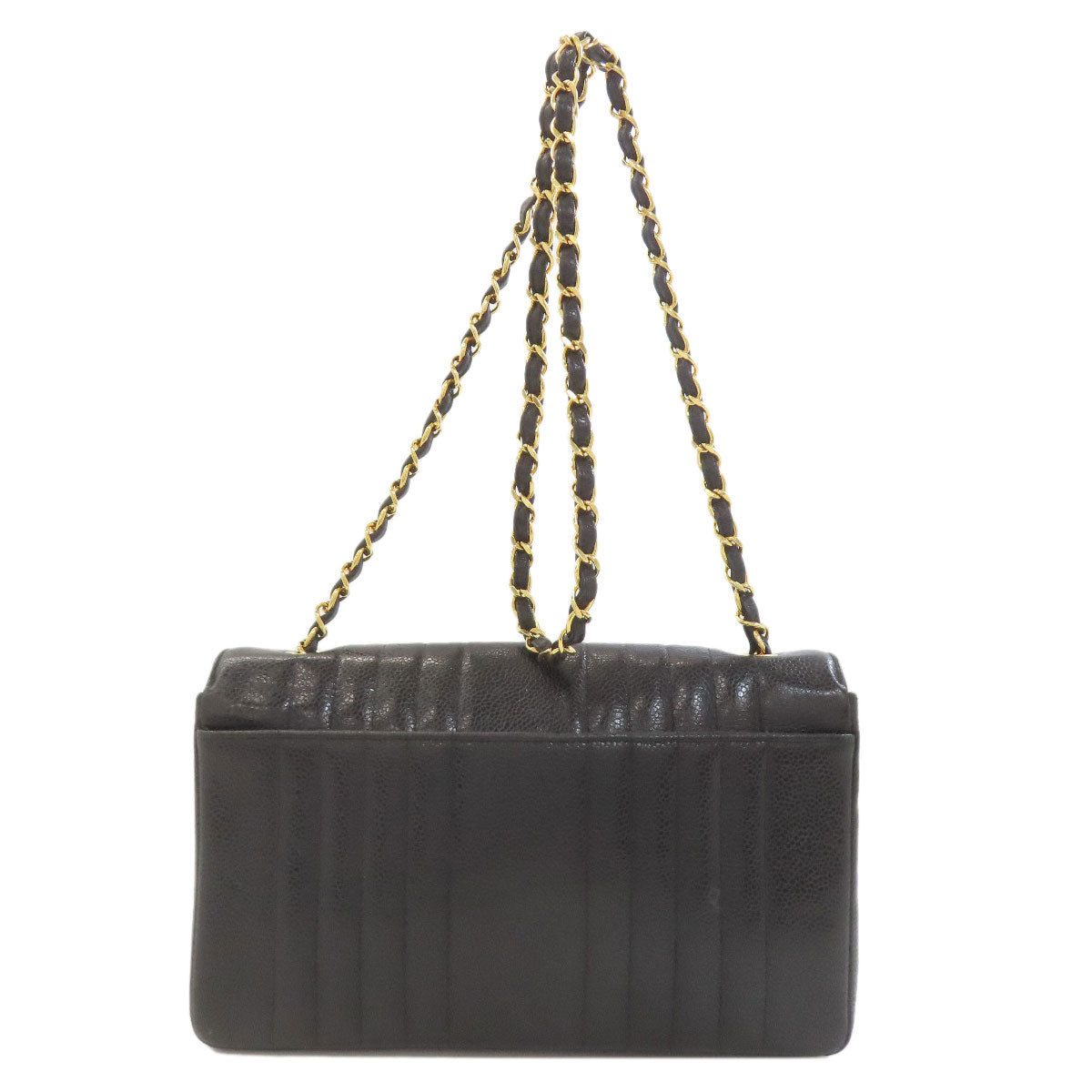 CHANEL Mademoiselle ChainShoulder GoldHardware Shoulder Bag Grained Calfskin Skin Ladies [Used]