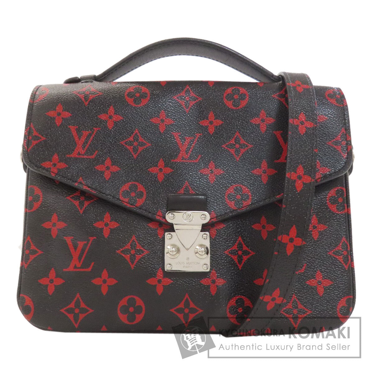 LOUIS VUITTON M41462 Pochette Metis MM Enfla Rouge Handbag Monogram canvas Ladies [Used]