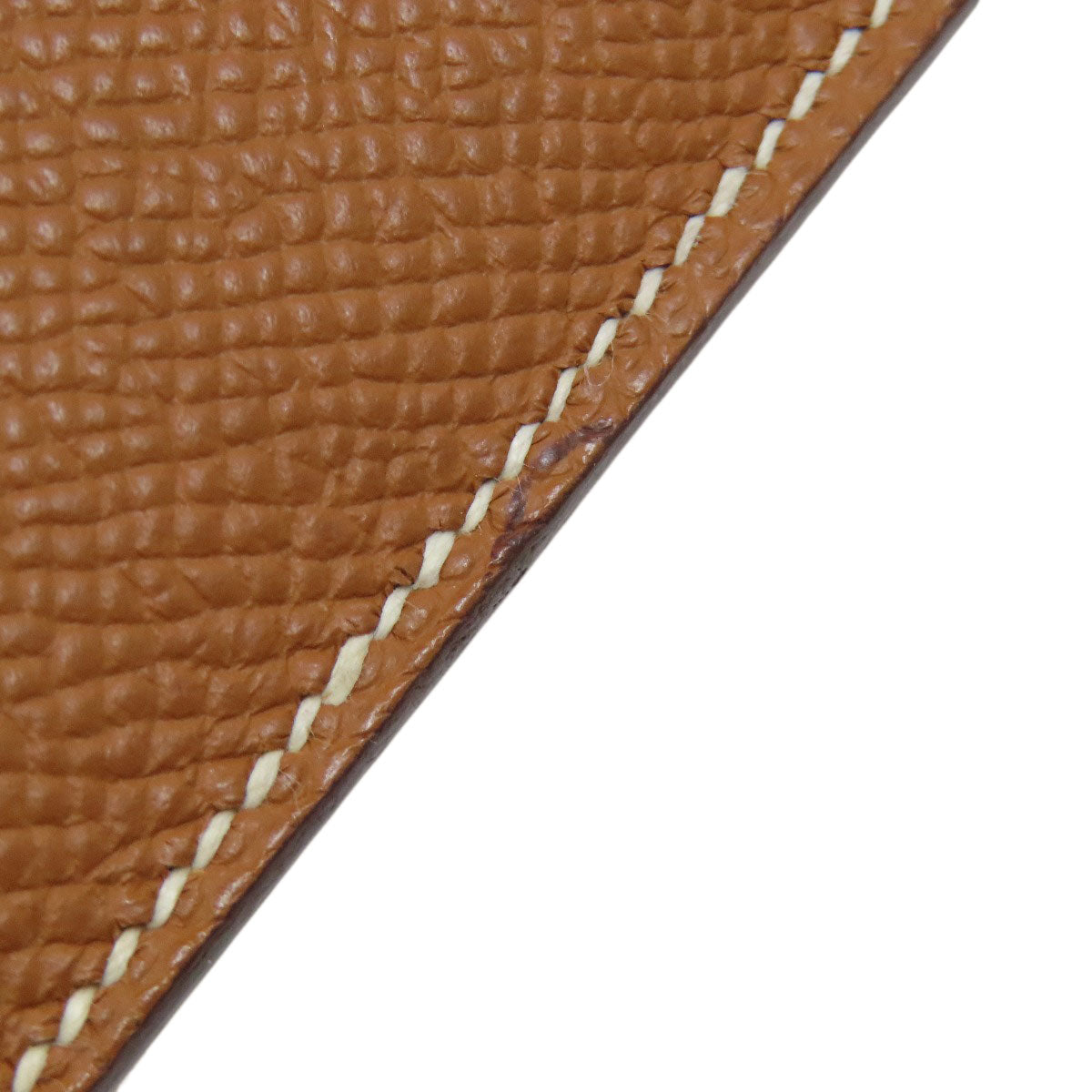 HERMES Bear Souffle Gold GoldHardware Long wallet (with coin pocket) Epsom Ladies [Used]