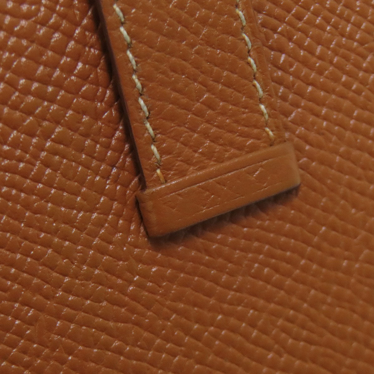 HERMES Bear Souffle Gold GoldHardware Long wallet (with coin pocket) Epsom Ladies [Used]
