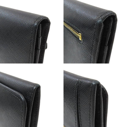 PRADA 1M1132 triangle logo Long wallet (with coin pocket) Safiano Ladies [Used]