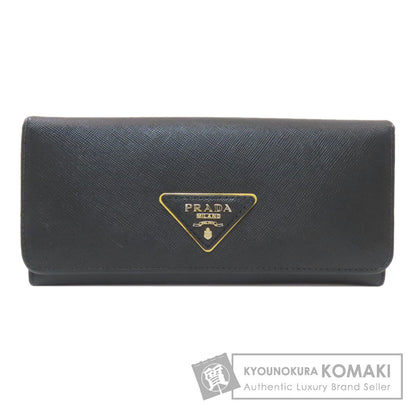 PRADA 1M1132 triangle logo Long wallet (with coin pocket) Safiano Ladies [Used]
