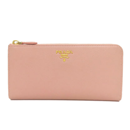 PRADA logo Long wallet (with coin pocket) Safiano Ladies [Used]