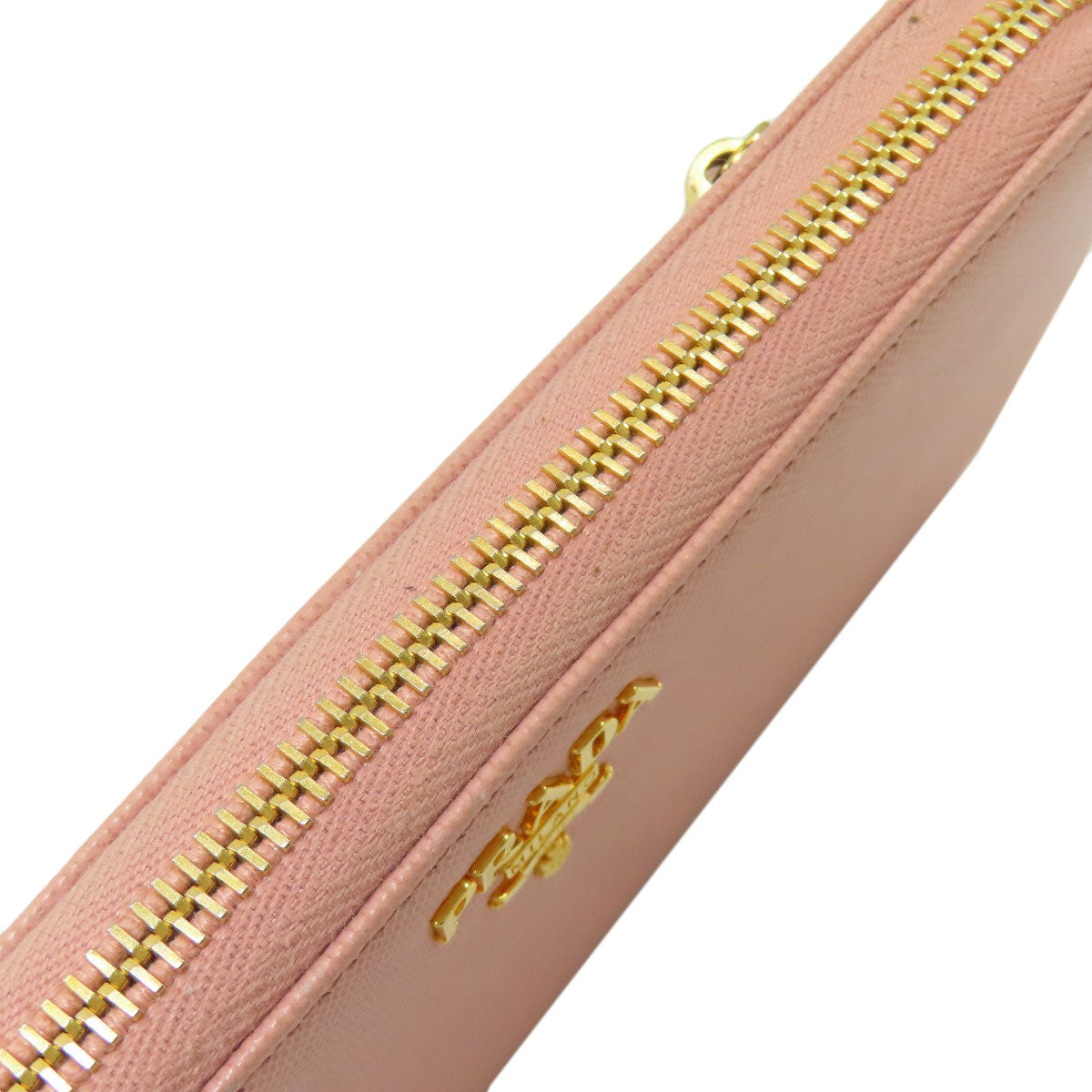 PRADA logo Long wallet (with coin pocket) Safiano Ladies [Used]