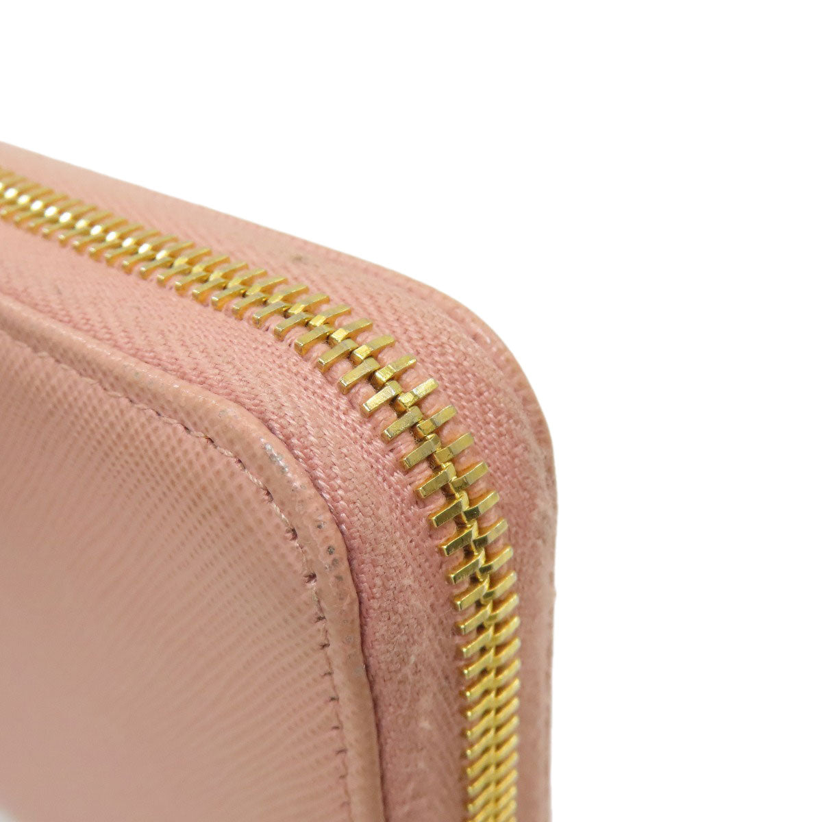PRADA logo Long wallet (with coin pocket) Safiano Ladies [Used]