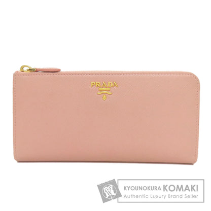 PRADA logo Long wallet (with coin pocket) Safiano Ladies [Used]