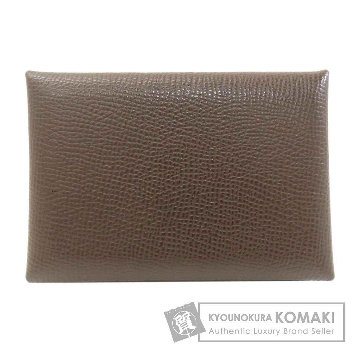 HERMES Calvi Duo Ecorse SilverHardware Card Case Epsom Ladies [Used]