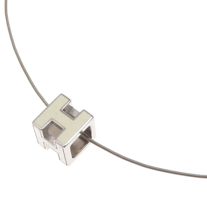 HERMES H cube Necklace Metal Ladies [Used]