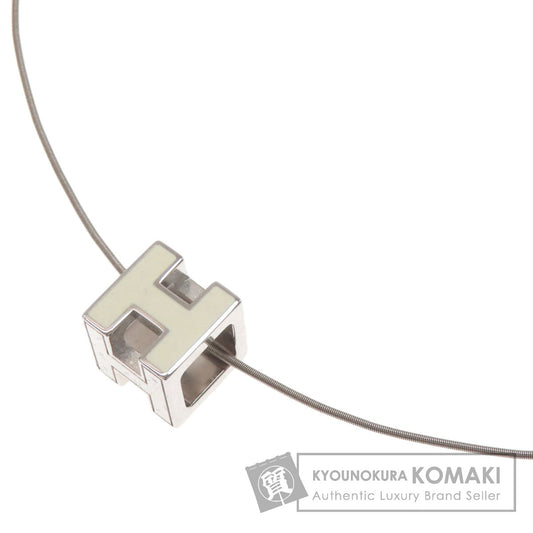 HERMES H cube Necklace Metal Ladies [Used]
