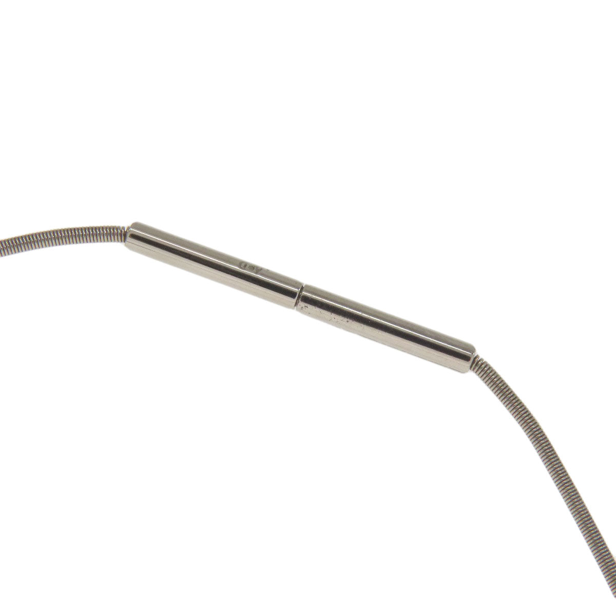 HERMES H cube Necklace Metal Ladies [Used]