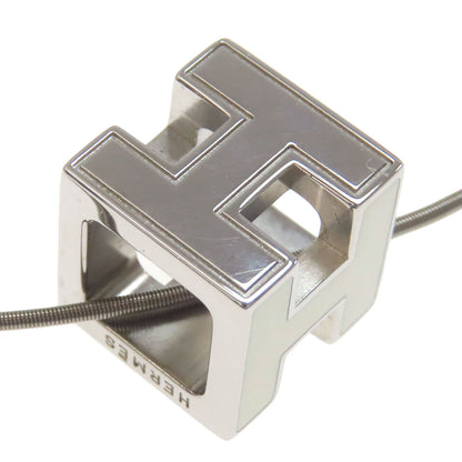 HERMES H cube Necklace Metal Ladies [Used]