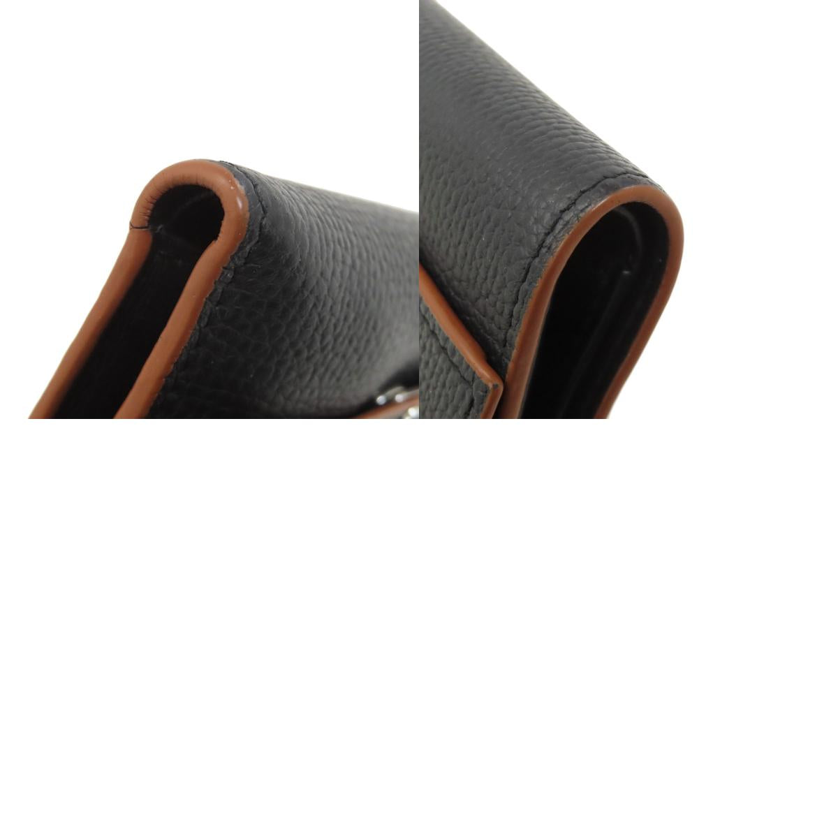 LOEWE anagram Bifold Wallet with Coin Pocket Leather Ladies [Used]