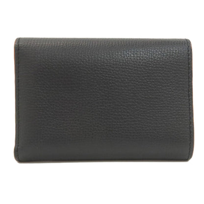 LOEWE anagram Bifold Wallet with Coin Pocket Leather Ladies [Used]