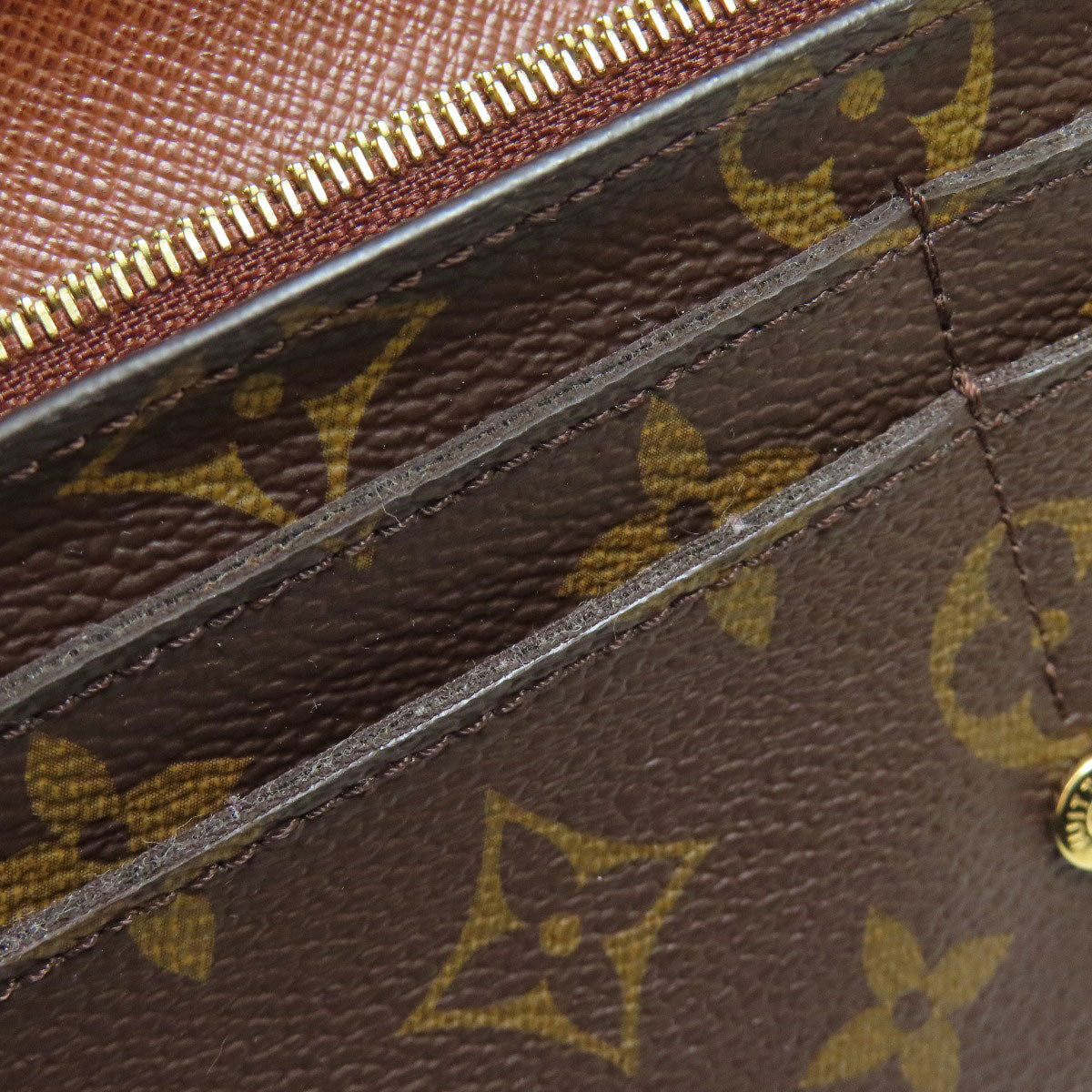 LOUIS VUITTON M60531 Portefeiulle Â· Sarah Long wallet (with coin pocket) Monogram canvas Ladies [Used]