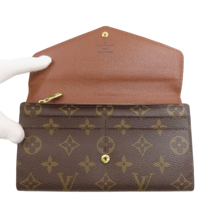 LOUIS VUITTON M60531 Portefeiulle Â· Sarah Long wallet (with coin pocket) Monogram canvas Ladies [Used]