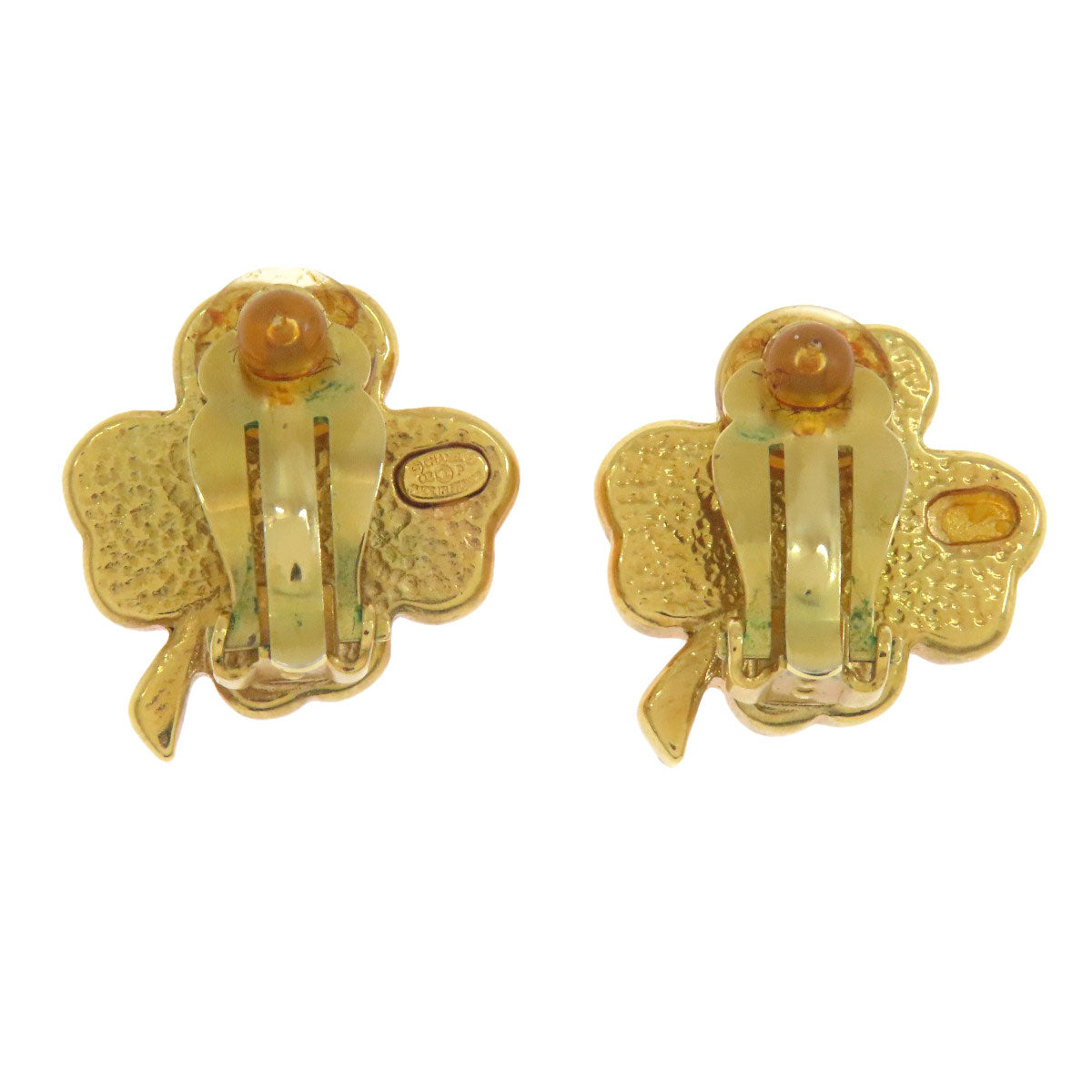 CHANEL Earring set clover motif Ring Metal Ladies [Used]