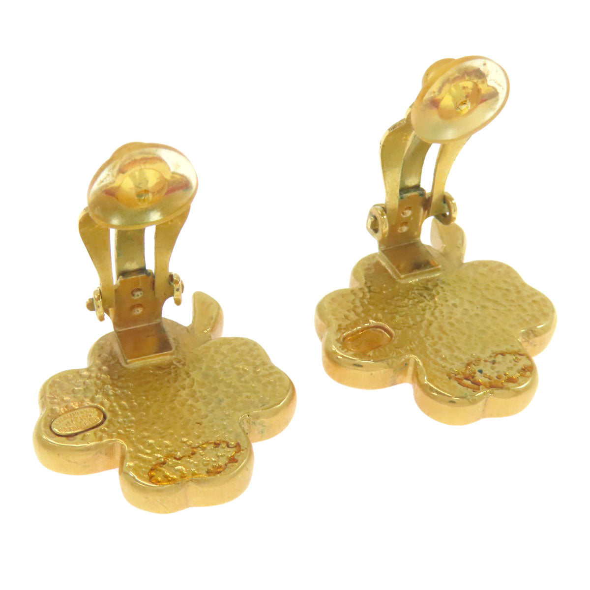 CHANEL Earring set clover motif Ring Metal Ladies [Used]