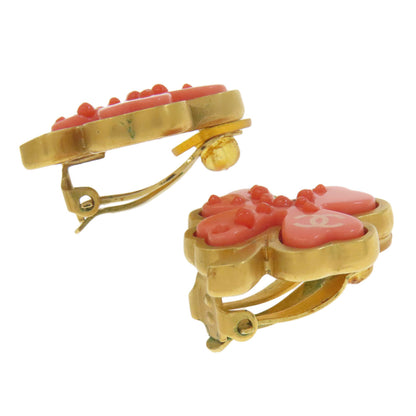 CHANEL Earring set clover motif Ring Metal Ladies [Used]