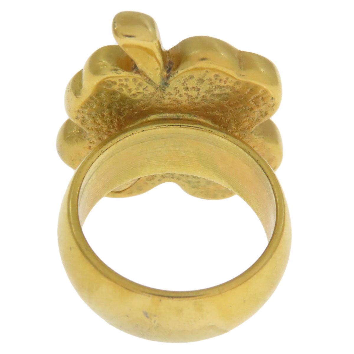 CHANEL Earring set clover motif Ring Metal Ladies [Used]