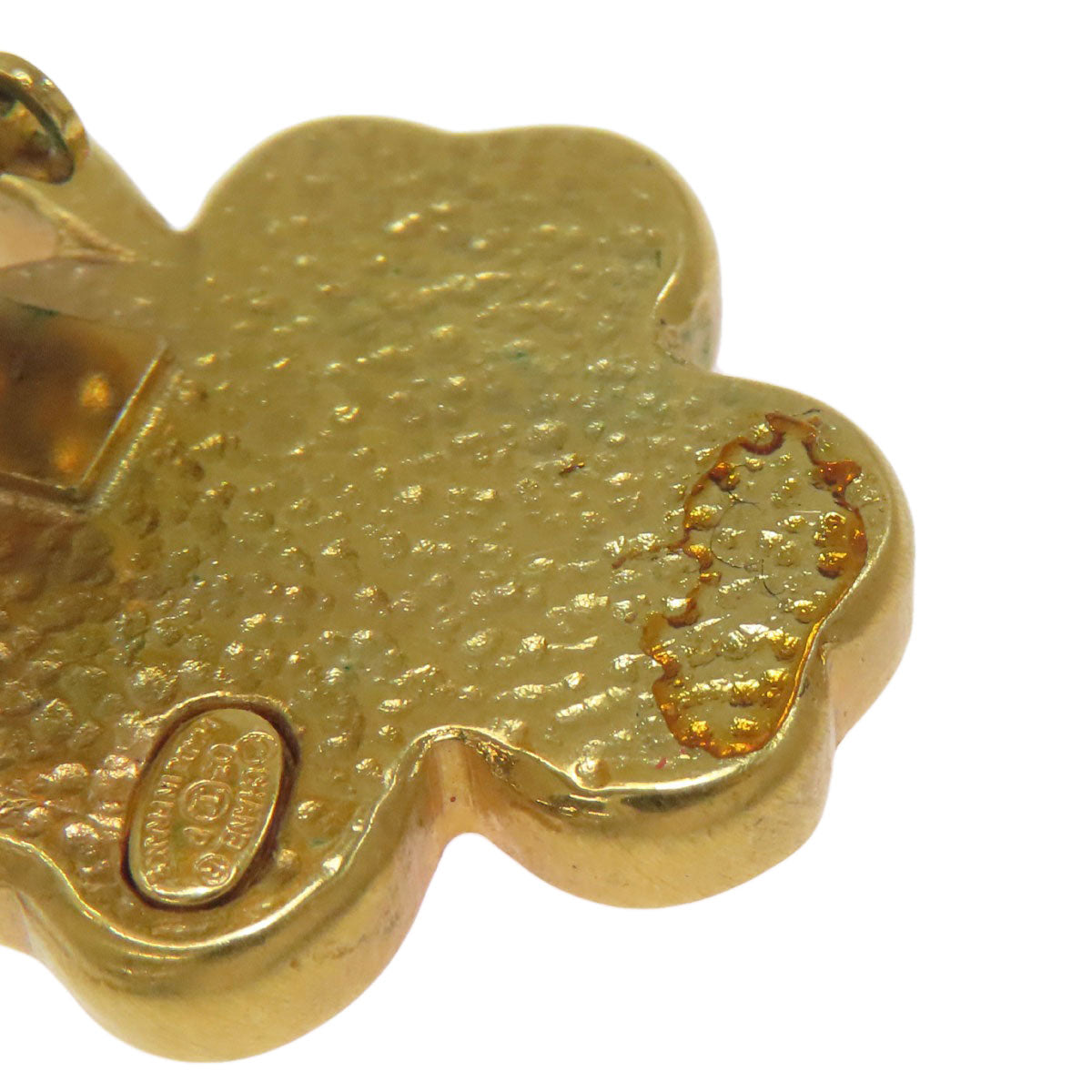 CHANEL Earring set clover motif Ring Metal Ladies [Used]