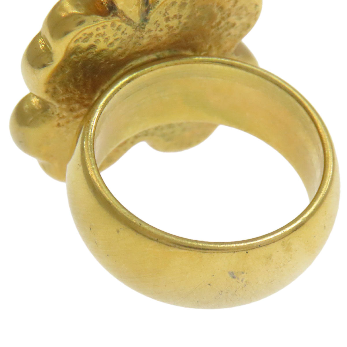 CHANEL Earring set clover motif Ring Metal Ladies [Used]