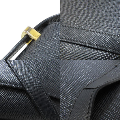 PRADA Logo Hardware Shoulder Bag Safiano Ladies [Used]