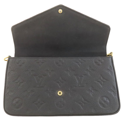 LOUIS VUITTON M64064 Pochette Felicie Shoulder Wallet Long wallet (with coin pocket) Empreinte Ladies [Used]