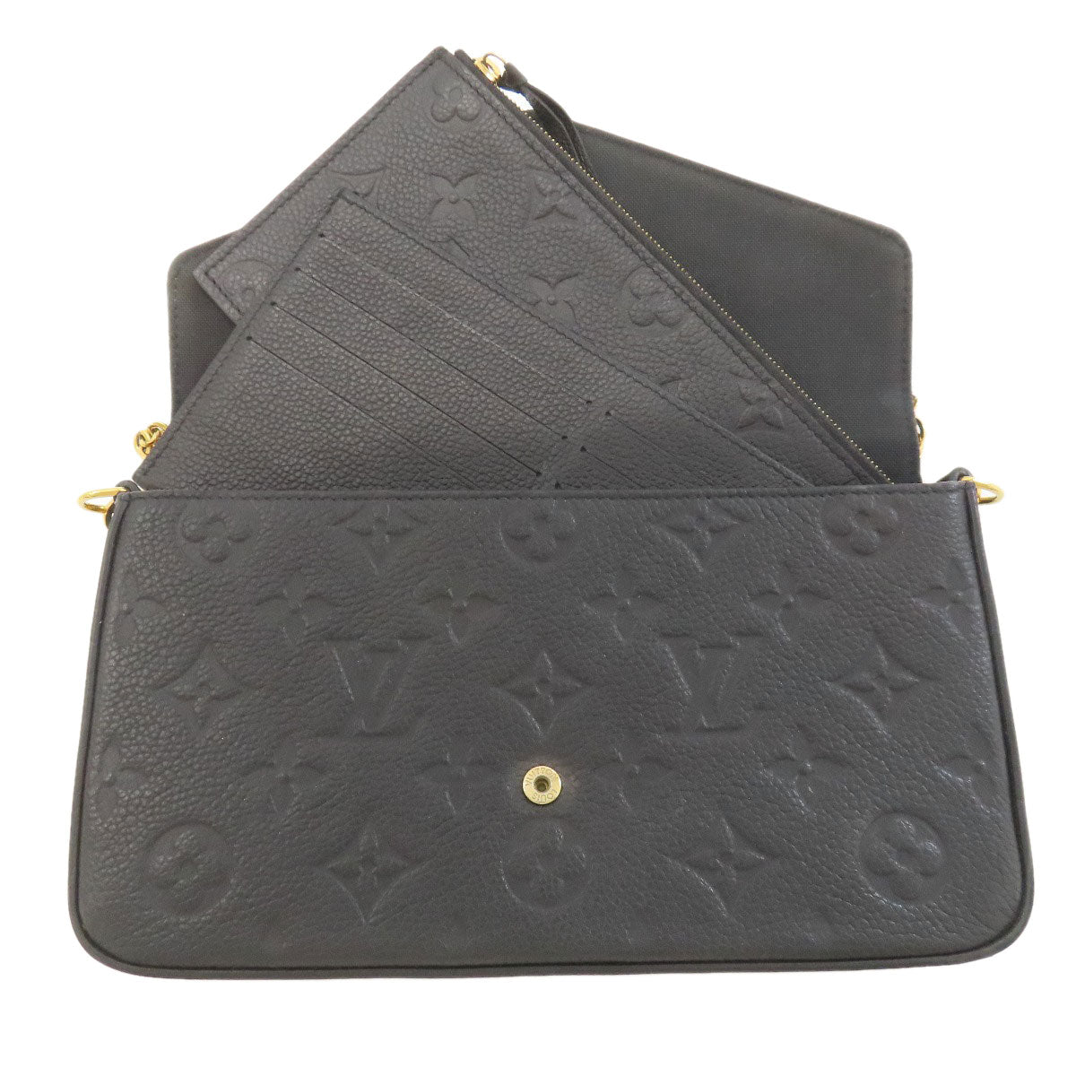 LOUIS VUITTON M64064 Pochette Felicie Shoulder Wallet Long wallet (with coin pocket) Empreinte Ladies [Used]